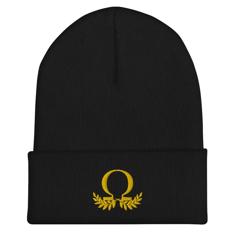 Omega Black Beanie 